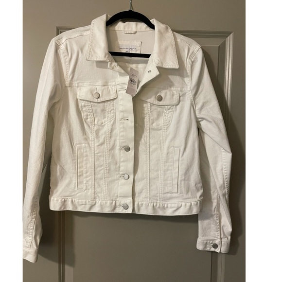 LOFT Jackets & Blazers - NWT LOFT Jean Jacket - White - Size Large
